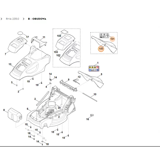 STIHL Pokrywa 6311 700 2705